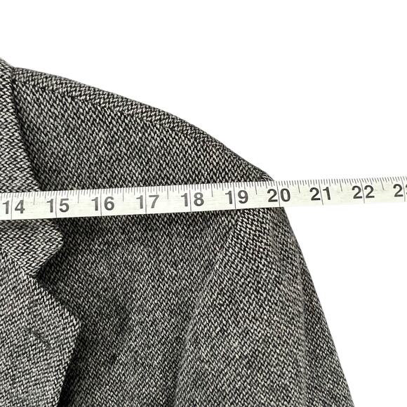 Lands End Sport Coat Jacket Mens 41R Gray Lambswool Tweed Lined Classic Business - Picture 7 of 16